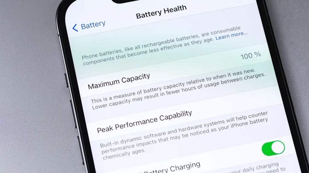 емкость аккумулятора iPhone