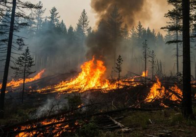 почему возникают лесные пожары