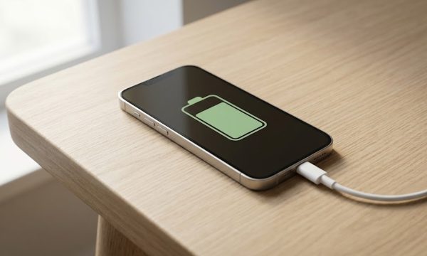Смартфон на зарядке